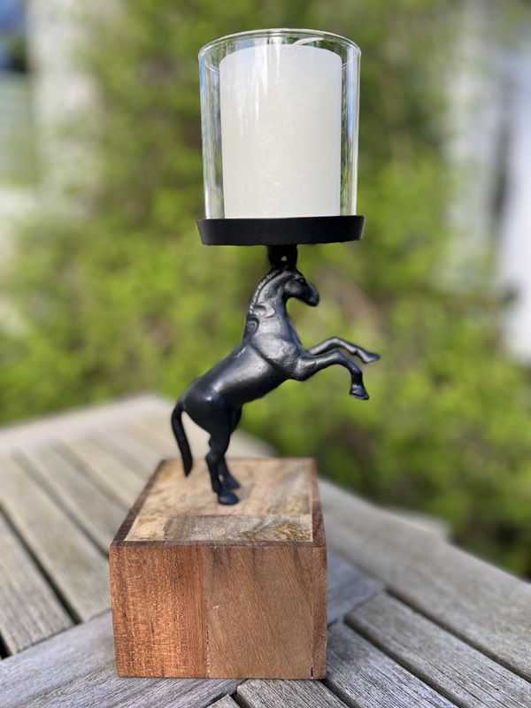 Kerzenständer Equestrian Passion, Schwarz