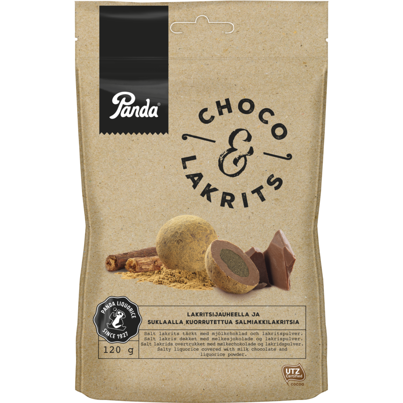 Panda Choco & Lakrits, 120 g