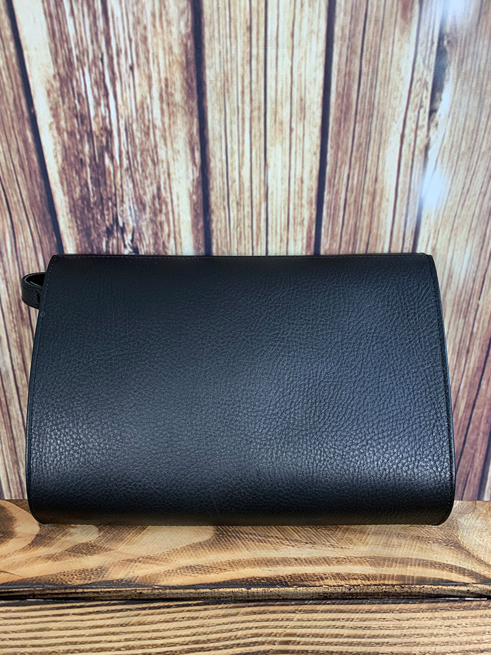 Desori Lederhandtasche "FLAT DOH", schwarz