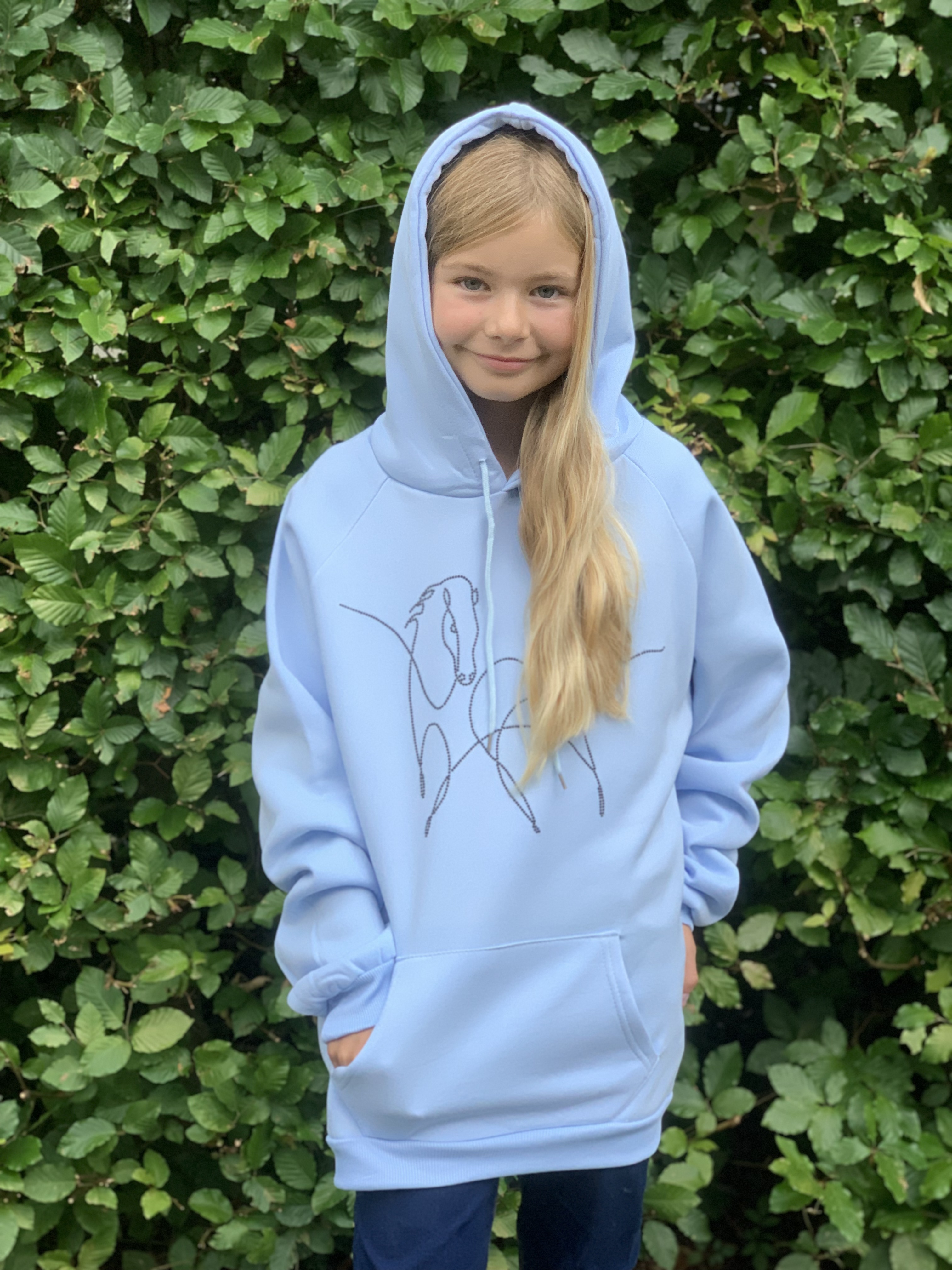 Hoodie by Runedal - hellblau