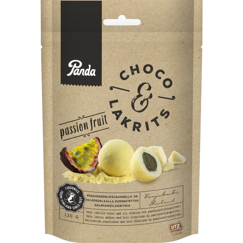 Panda Choco & Lakrits Passion Fruit,120g