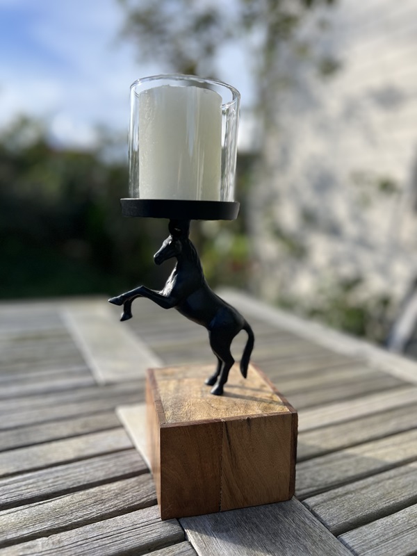 Kerzenständer Equestrian Passion, Schwarz