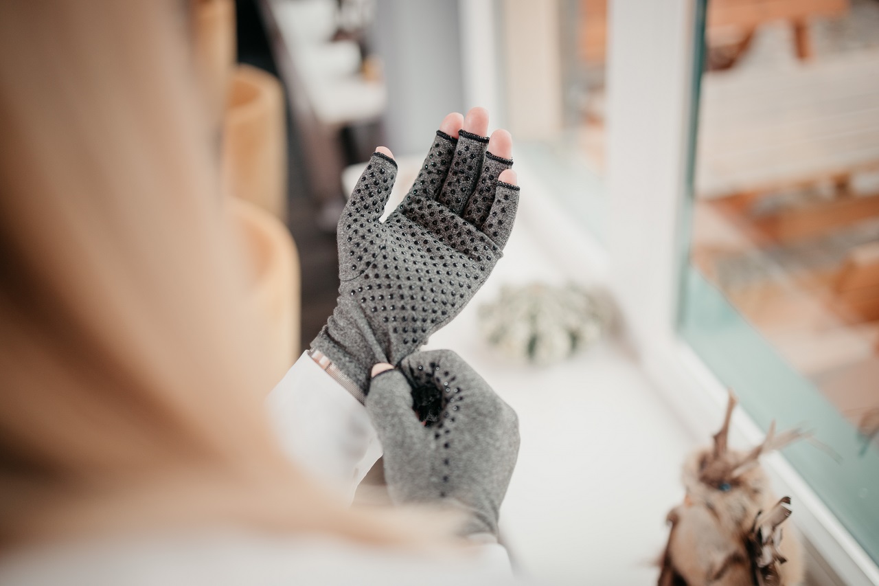 Be Balanced Therapiehandschuhe, grau