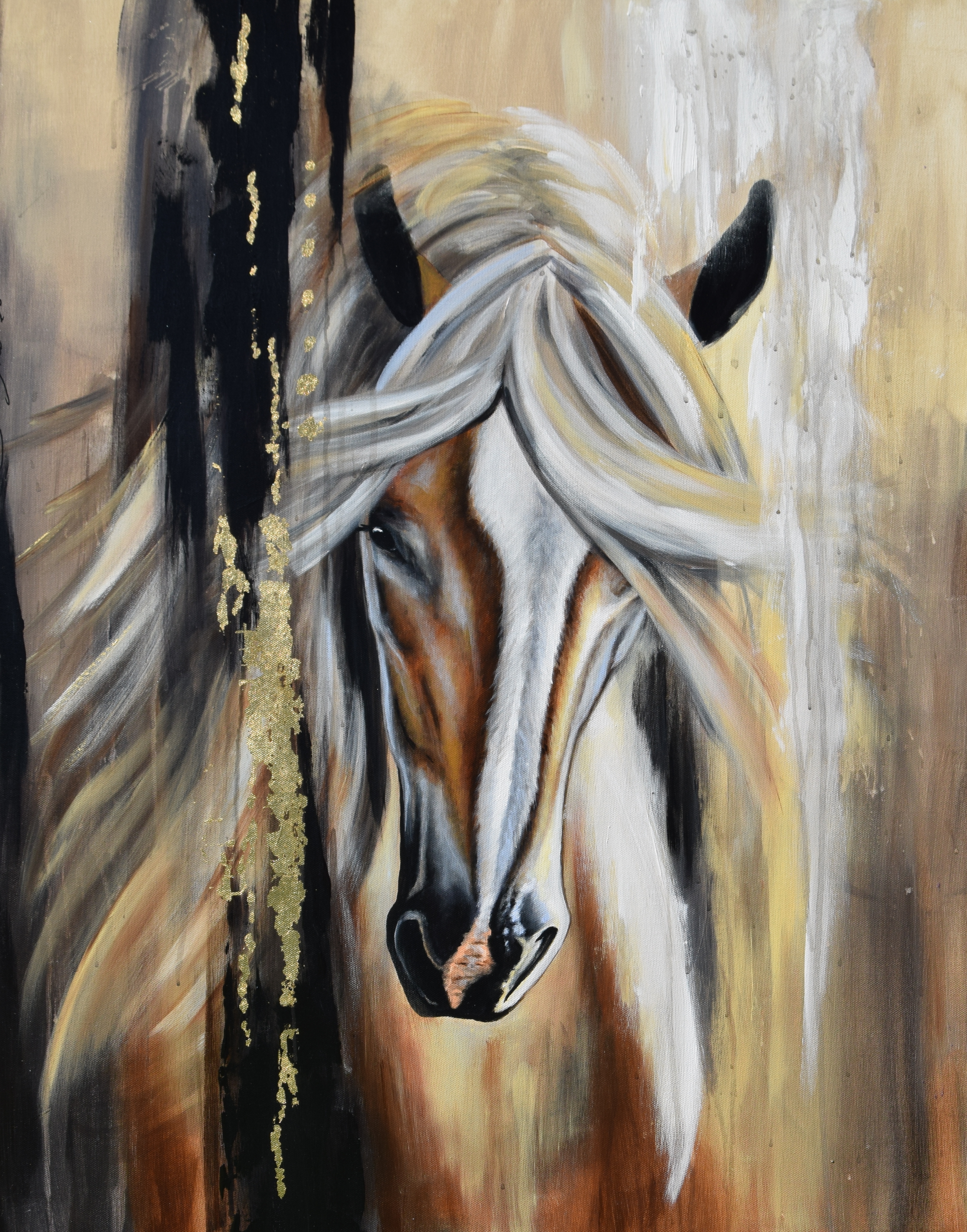 Kissenhülle "Golden", Samt, 45 x 45 cm