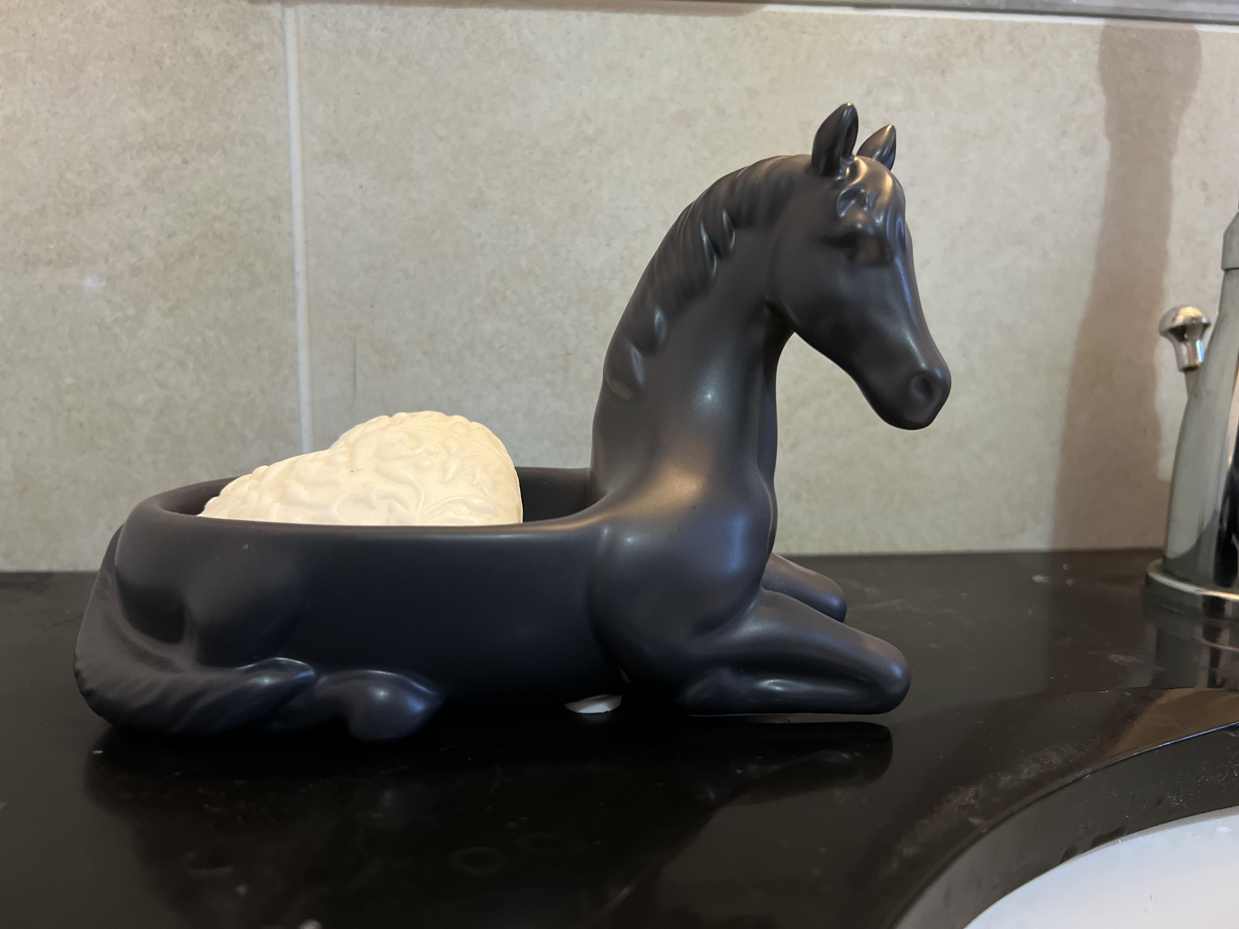 HESTA Badkollektion, Seifenhalter, grau-schwarz