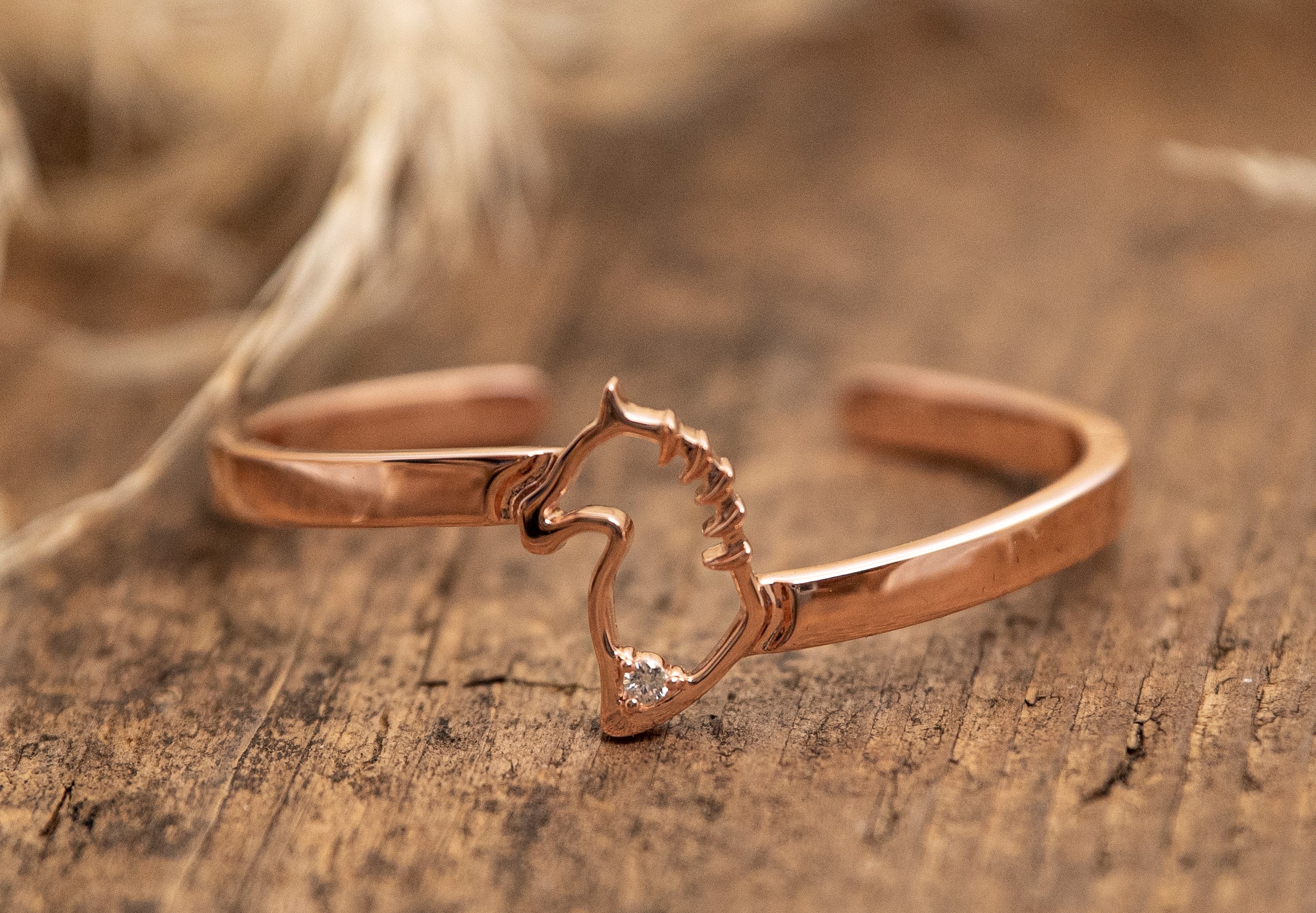 Armreif by Runedal, rosé gold