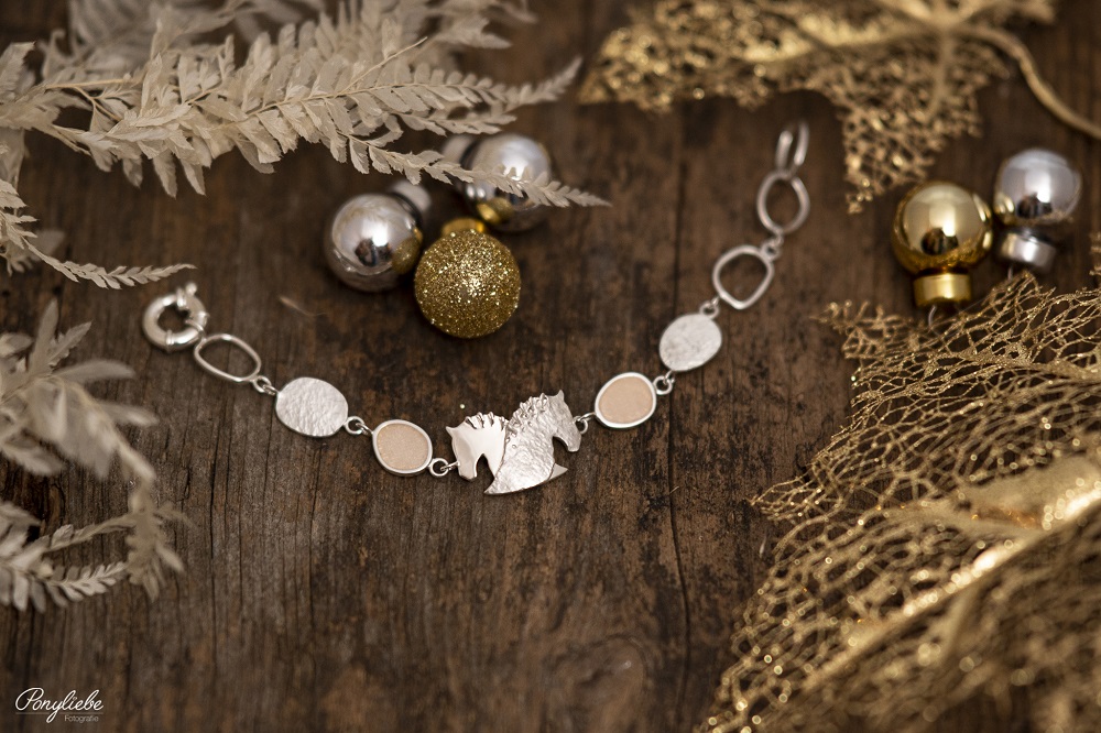 Armband by Runedal, silber mit rosa Achat